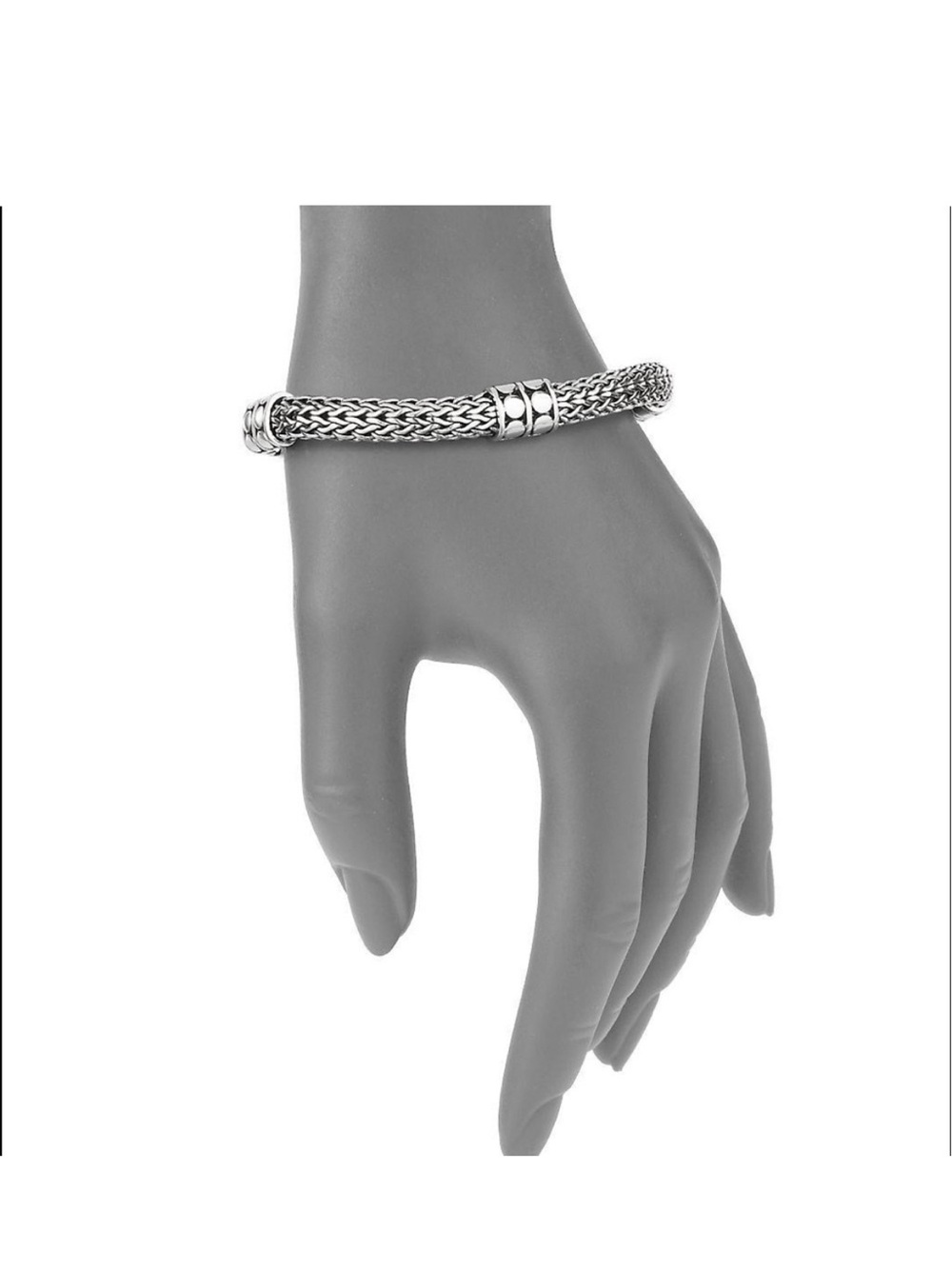 John Hardy Sterling Silver 4 Station Dot Bracelet